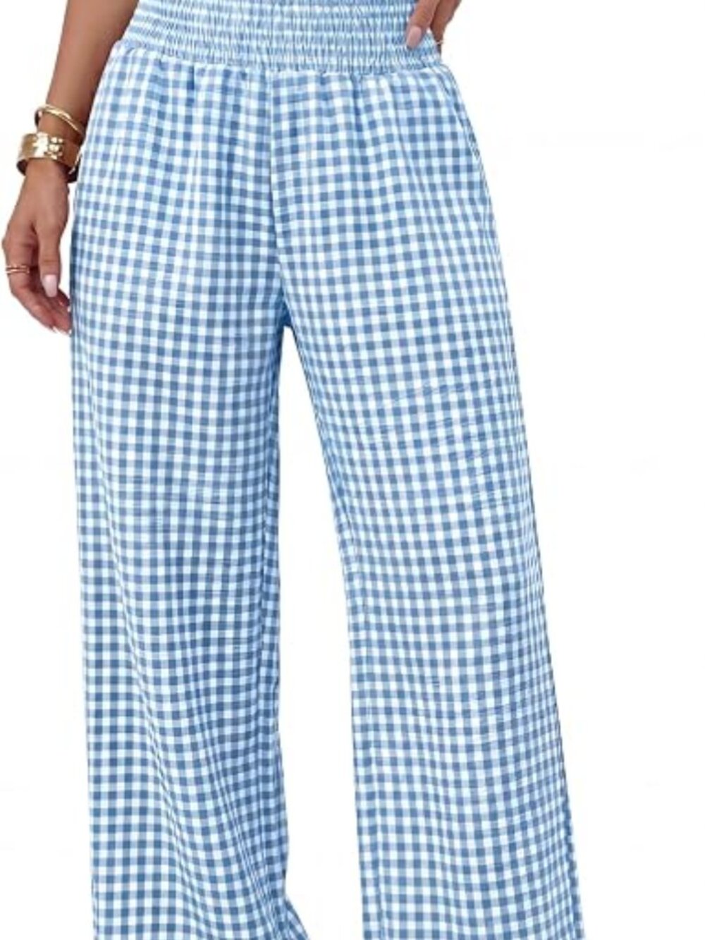 Wide Leg Pants Woman High Waist Trousers with Pockets Casual Lounge NEW Large